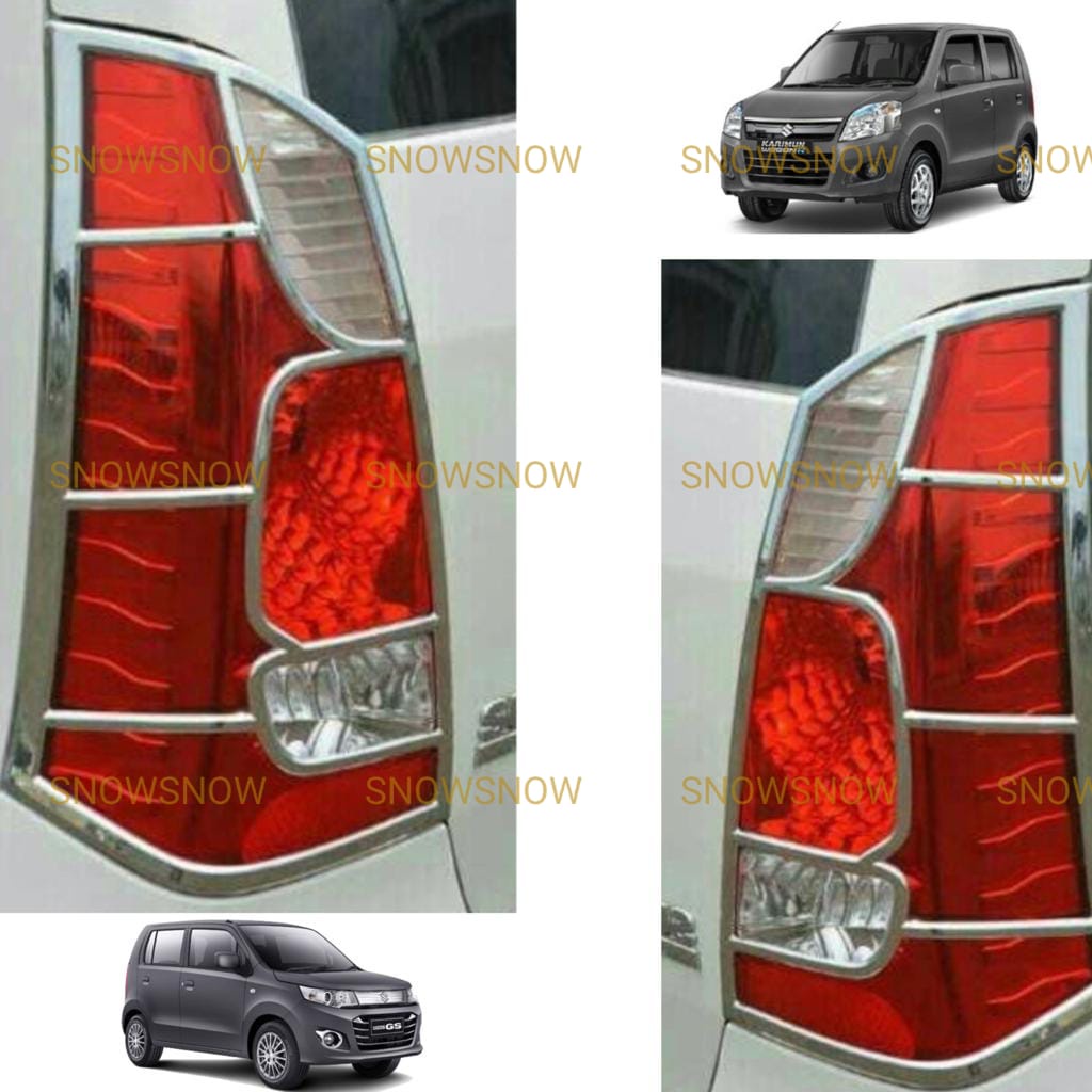 Garnish Lampu Belakang Suzuki Wagon R Karimun Chrome