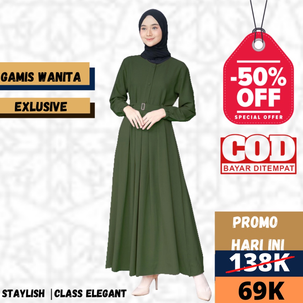 GAMIS MONNA / GAMIS MONNA BELT BUMIL / BUSUI / DRESS GAMIS