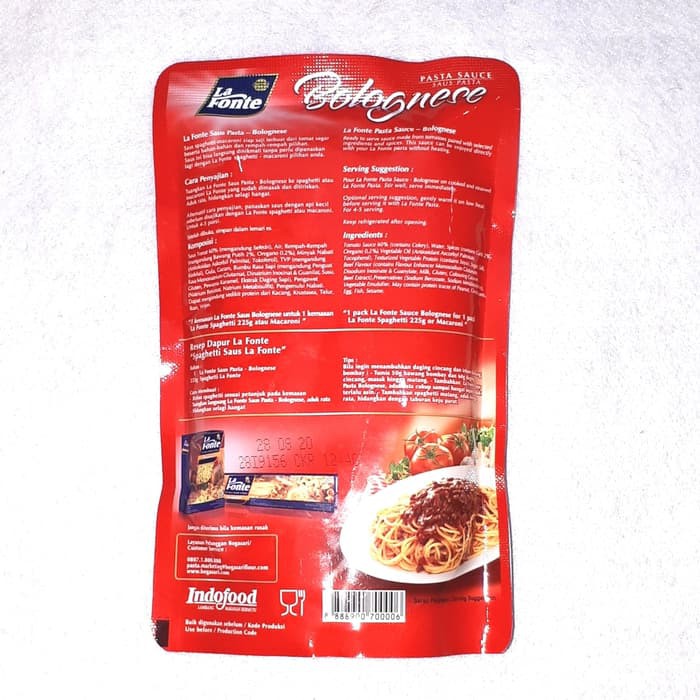 [HALAL] La Fonte Bolognese Pasta Sauce 315gr Bumbu Saus Spagethi Spageti Bolongnes Beef Sapi