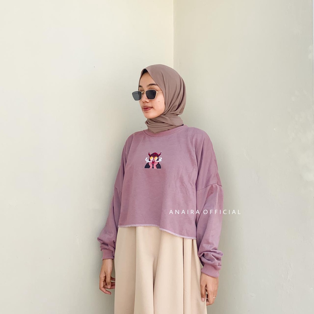 SWEATER LAMINA CROP WANITA ANAIRAOFFICIAL