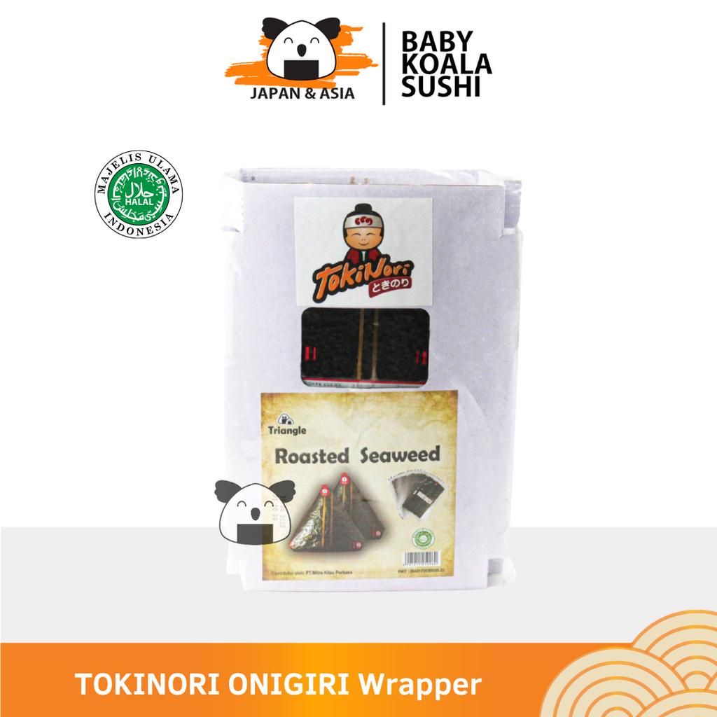 TOKINORI Onigiri Wrapper 100 Lembar Halal │ Lembar Rumput Laut untuk Nasi Kepal Onigiri