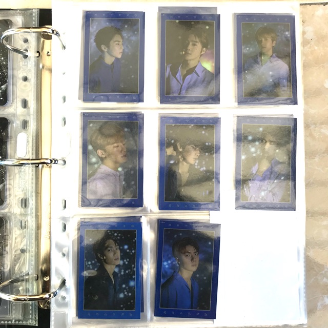 Photocard replika exo season greetings 2019 set 24pcs premium tebal double size dapat 24 pc poca SG 