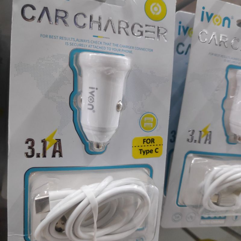 Ivon/charger car/Usb charger/charger type C