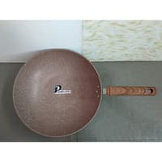  Wajan  Kuali Wok  Penggorengan Gagang 32 Cm Keramik  Ceramic 