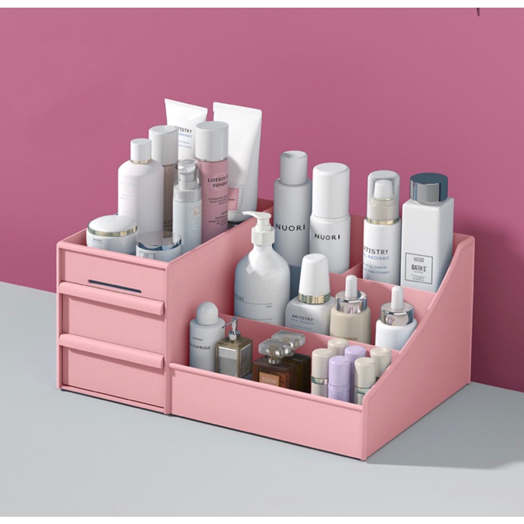 RAK PENYIMPANAN  KOSMETIK KOTAK MAKE UP STORAGE // ORGANIZER TEMPAT COSMETIC // RAK KOSMETIK - BD