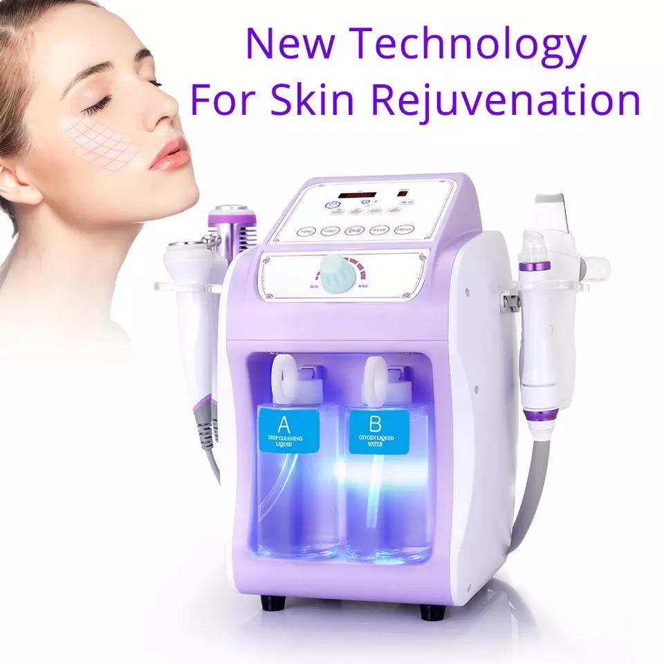 VIBE HYDRA FACIAL 6IN1 HOT COLD HAMMER SKIN SCRUBBER DETOX OXYGEN SPRAY RF  ULTRASOUND