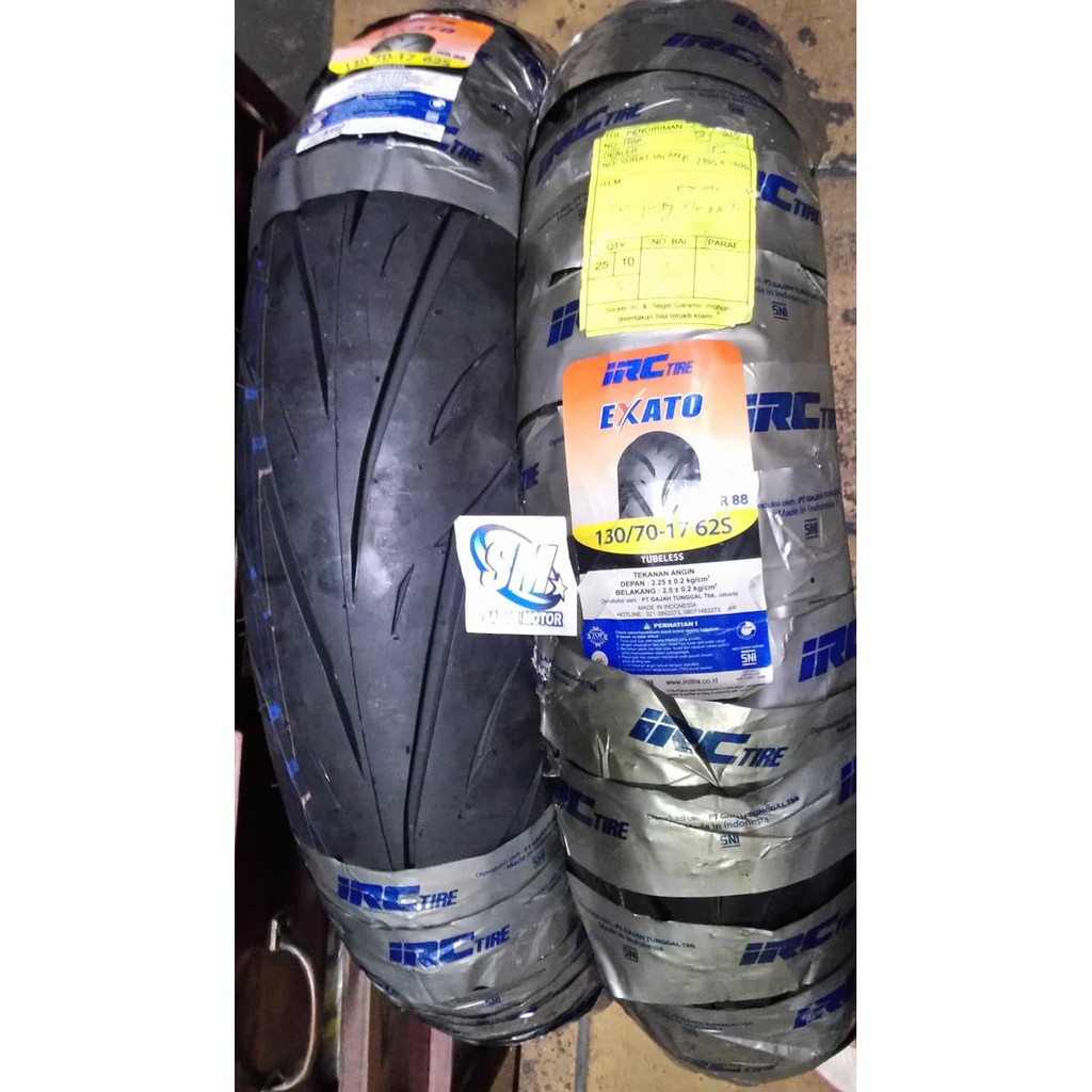 Harga Ban  Irc  Ukuran  13070 Ring 17 Berbagai Ukuran 