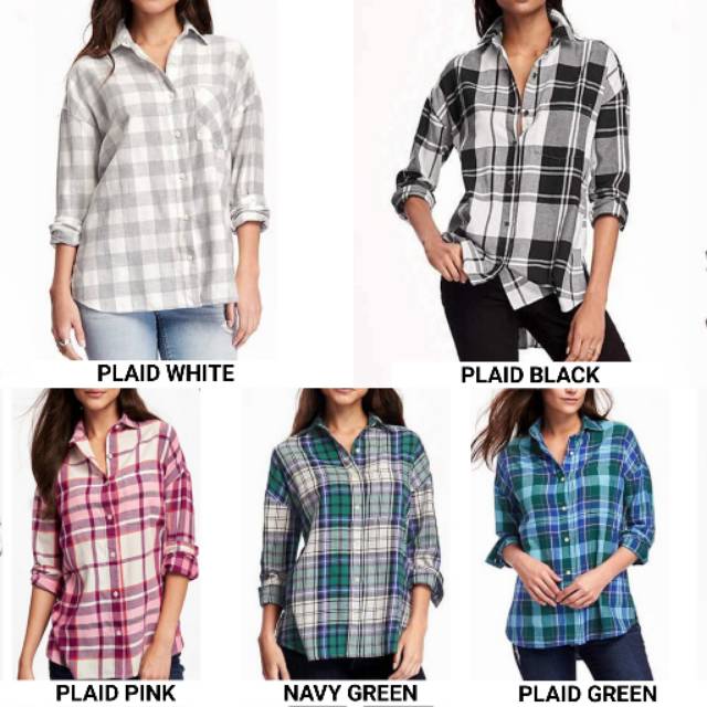 OLD NAVY BAJU BRANDED  WANITA  ATASAN KEMEJA  BLOUSE FLANEL 