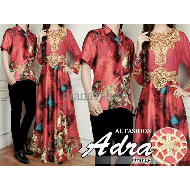 Couple Batik Sutra Andra Red