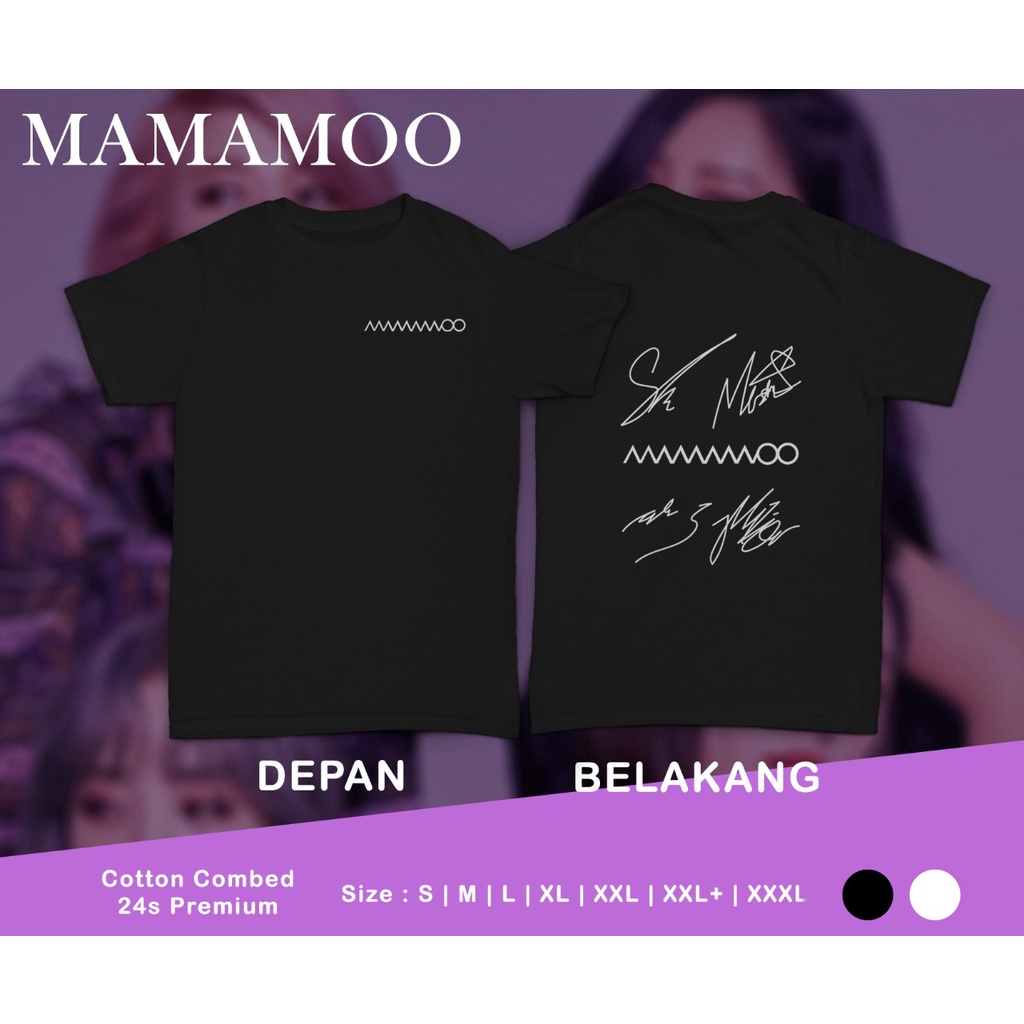 Pretty Savage- Kaos Oversize Mamamoo Sign Depan Belakang