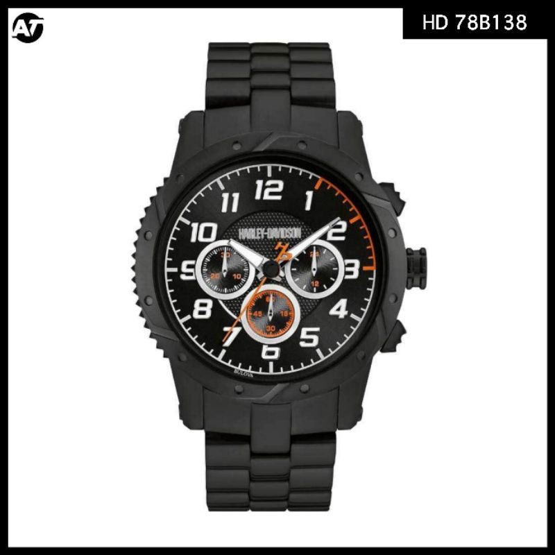 Jam Tangan Pria Harley Davidson By Bulova HD 78B138 ORIGINAL Garansi Resmi