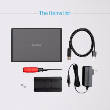 Casing hdd 3.5 SATA USB3.0 eksternal Hard drive Enclosure ORICO 7688U3