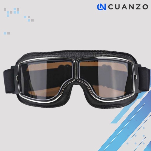 Kacamata Goggles Classic Vintage Harley UV Protection / Kacamata Google Gogle Gogel Googles Goggle Goggles Cross Trail Scoot Ski Snail /Kacamata Berkendara Motor Cross Cros Kros Klx Jpx Pria Laki Laki Anti Debu Retro Anti Silau Clasik Klasik Outdoor Spor