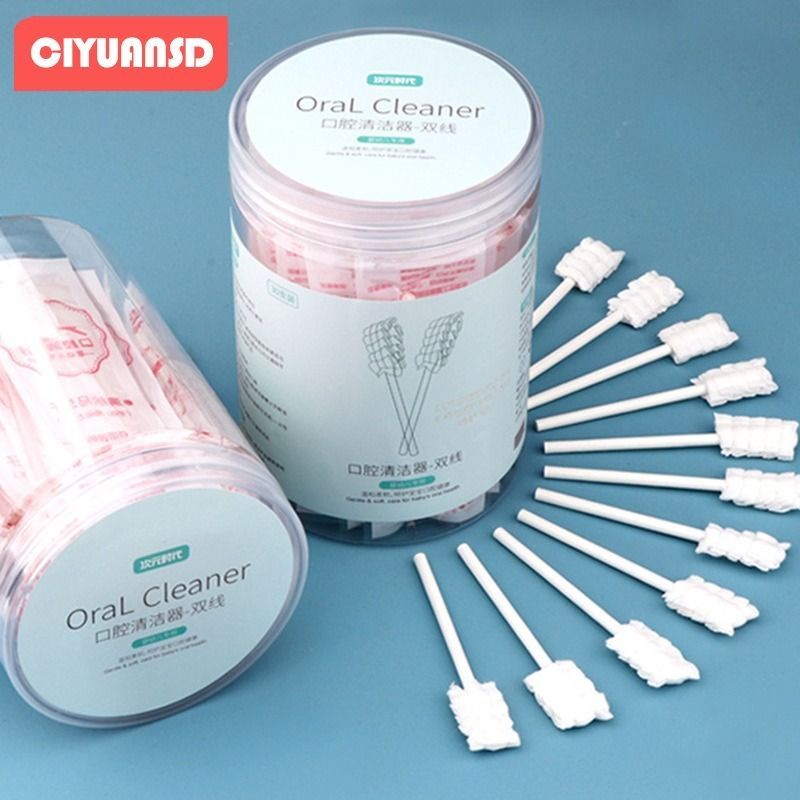 30pcs BoxSikat Pembersih Lidah Kasa Kassa Pembersih Lidah Mulut  Bayi Baby Mouth Cleaner Baby Oral Cleaner Kapas Batang Sikat Gigi Sikat Bayi Lidah Untuk Bayi Sikat Lidah Kasa Pembersih Mulut Bayi