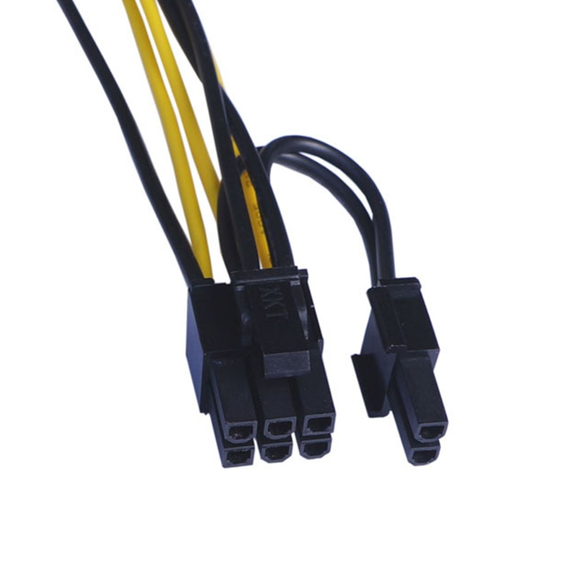 Kabel Ekstensi Power Supply btsg 6pin Ke 8Pin Kabel Adaptor 8Pin GPU 6pin Male to 8Pin (6+2) Male Graphics Card Power