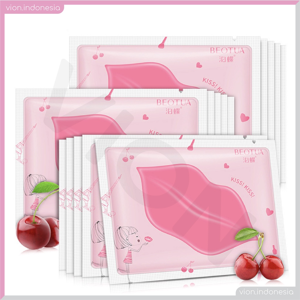 BEOTUA Cherry Lip Mask Pink Moisturizing Masker Mulut Buah Ceri Pelembab Halus Lembut Original BE003