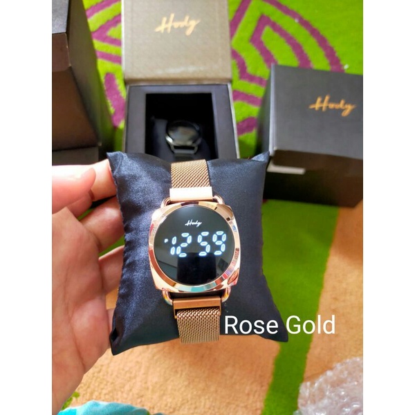 Jam Tangan Wanita Lokal LED WATCH MAGNETIC BUCKLE Hody Original
