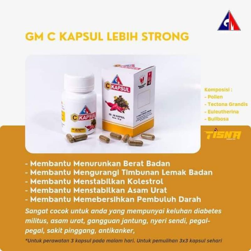 

C Kapsul GM Membantu menurunkan berat badan