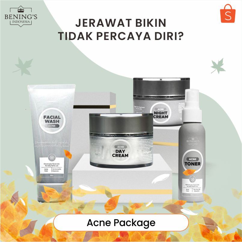 Paket Acne Bening Skincare / Pemutih Wajah / Perawatan Kecantikan Premium Termurah Berkualitas