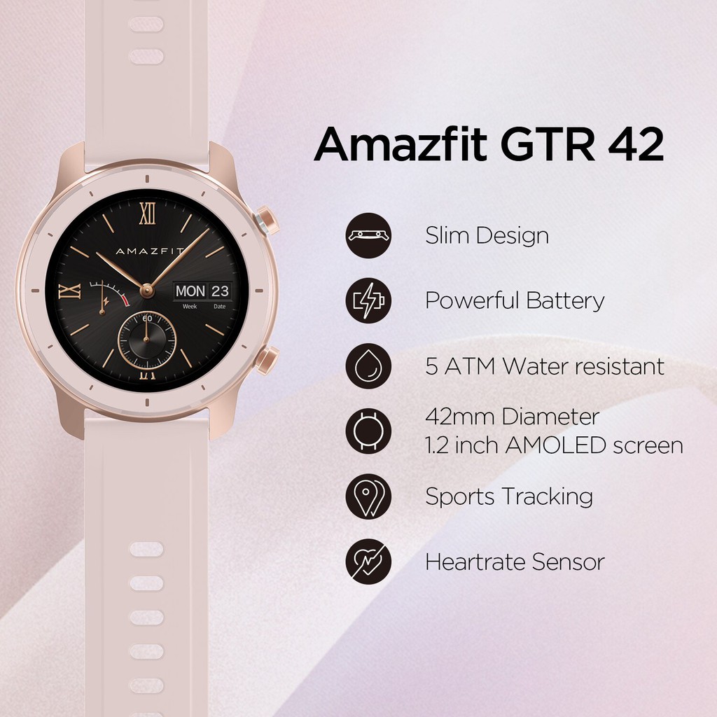 Amazfit GTR 42mm Smart Watch Sport Built-in GPS + GLONASS