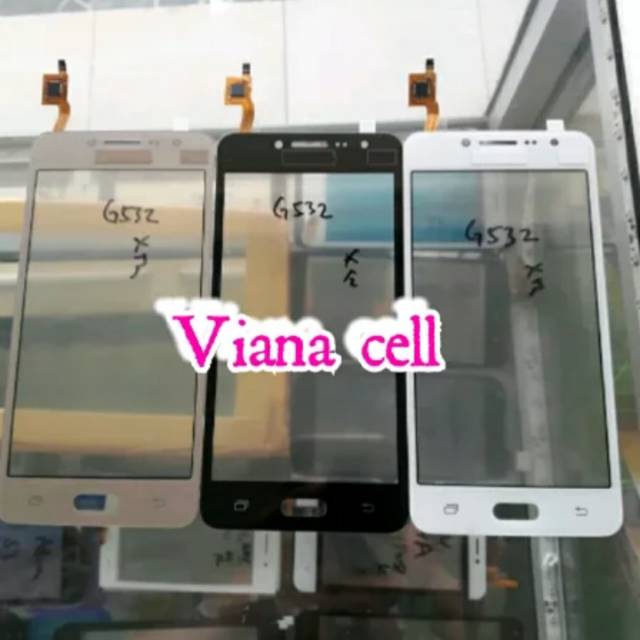 TOUCHSCREEN LAYAR SENTUH TC TS KACA DEPAN LUAR LCD SAMSUNG J2 PRIME G532 ORIGINAL NEW