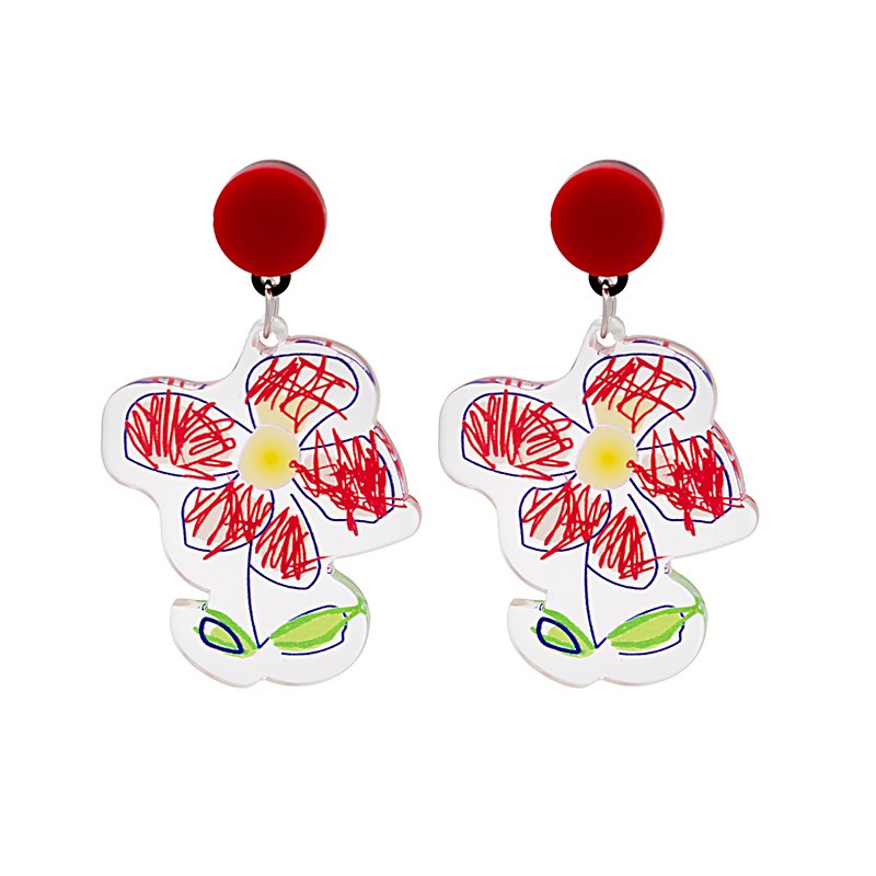 Anting Tusuk Silver Wanita Desain Kartun Lucu Gaya Jepang Korea