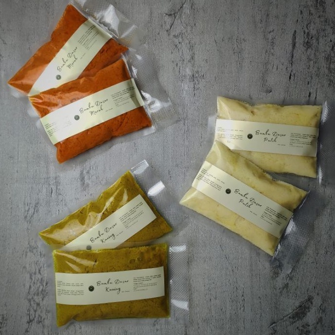 SATUMEJA - bumbu dasar putih / kuning / merah / hijau / oren / bumbu MPASI  [kemasan ekonomis]