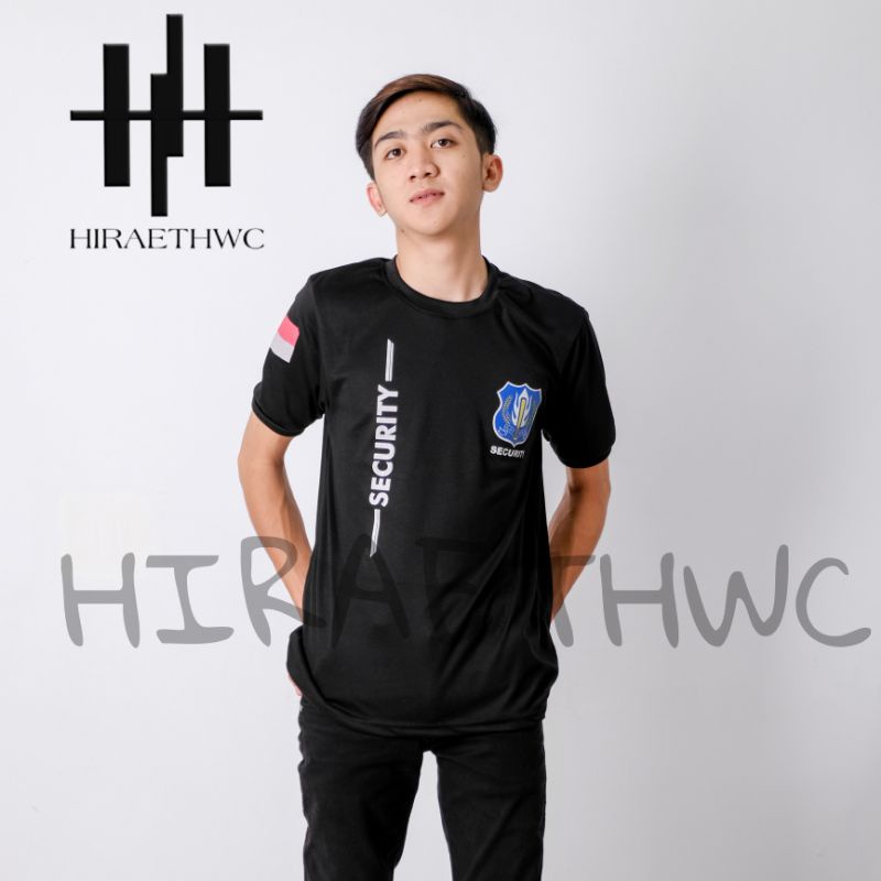 HC - KAOS SECURITY SATPAM LENGAN PENDEK MOTIF TERBARU