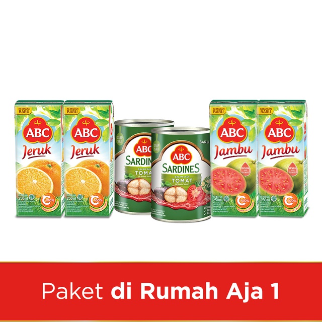 

PAKET HEMAT ABC Sarden Saus Tomat + Jus Jambu + Jus Jeruk