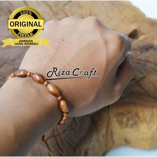 Gelang Kayu Kaukah Kokka Kokah Asli Turki Arab Mekah Coklat