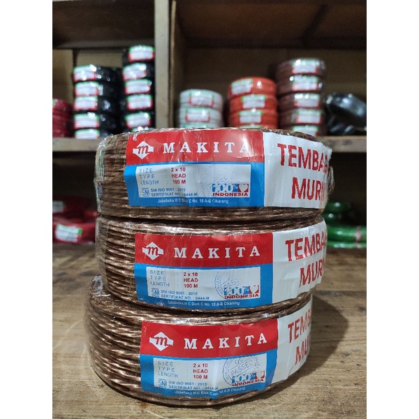 Kabel Head Abserm Stereo Transparan Merk Makita (100 Meter)