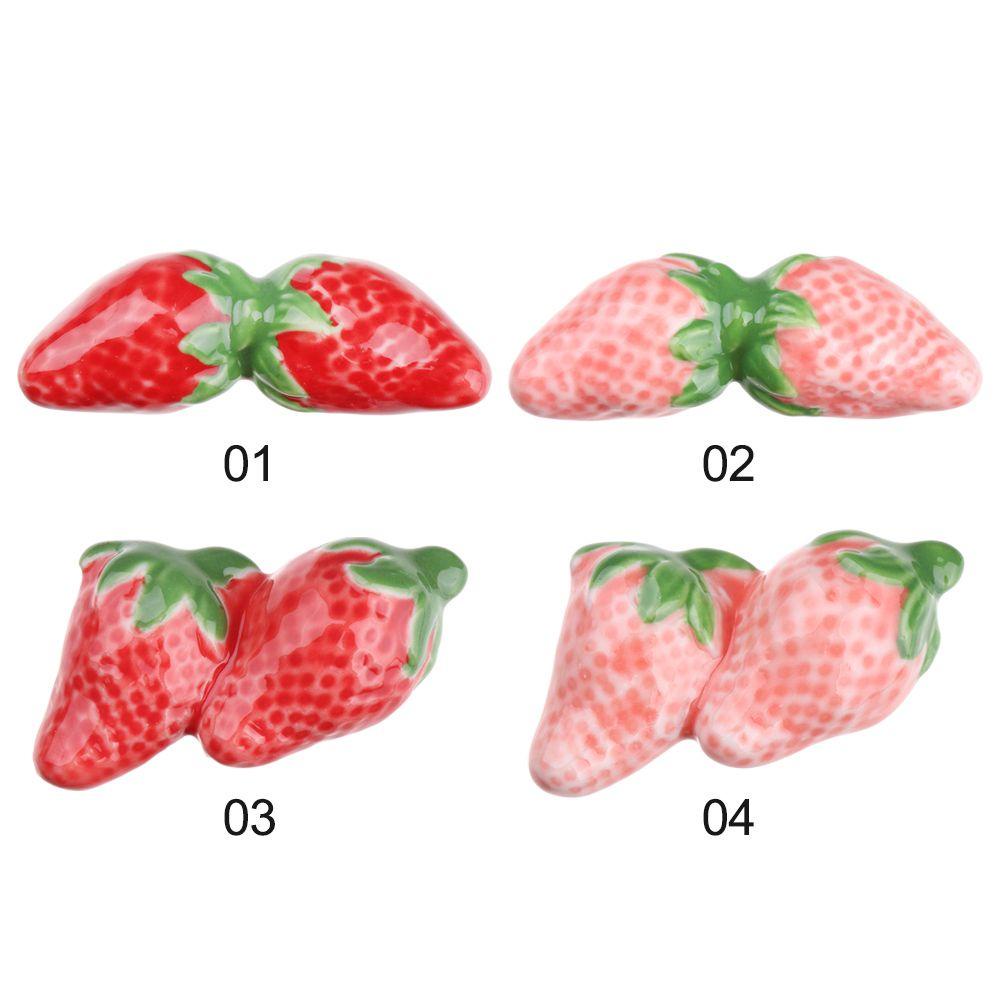 Solighter Tempat Sumpit Penyimpanan Strawberry Hiasan Peralatan Makan Rumah Hotel