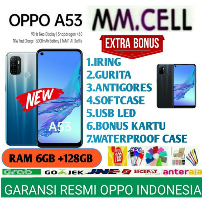 OPPO A53 RAM 6/128 GB GARANSI RESMI OPPO INDONESIA