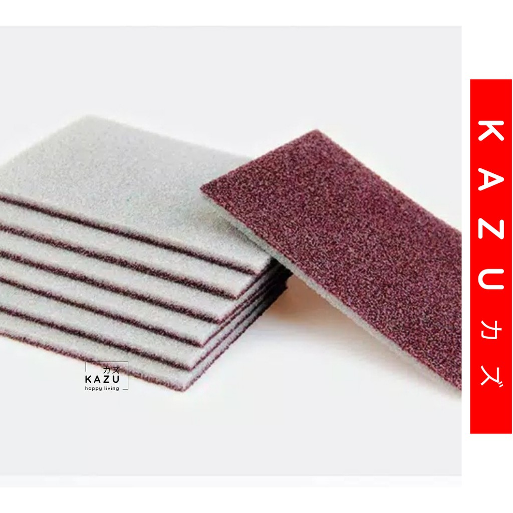 KAZU KHL155 Spons Ajaib Pembersih Kerak Karat Noda Dapur Kamar Mandi