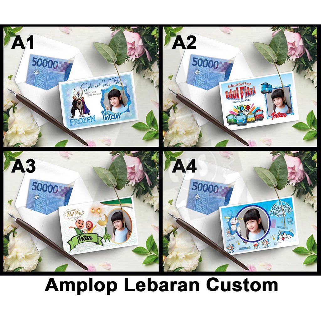 Amplop Lebaran Custom Foto