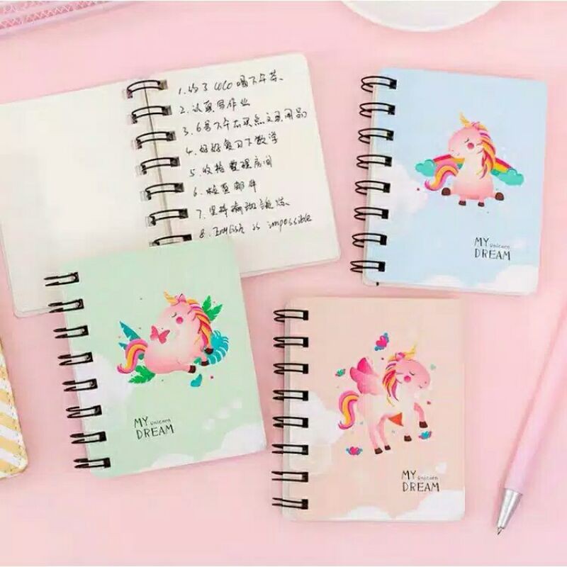 

(kecil 10 cm) memo catatan mini motif bts unicorn atau avocado