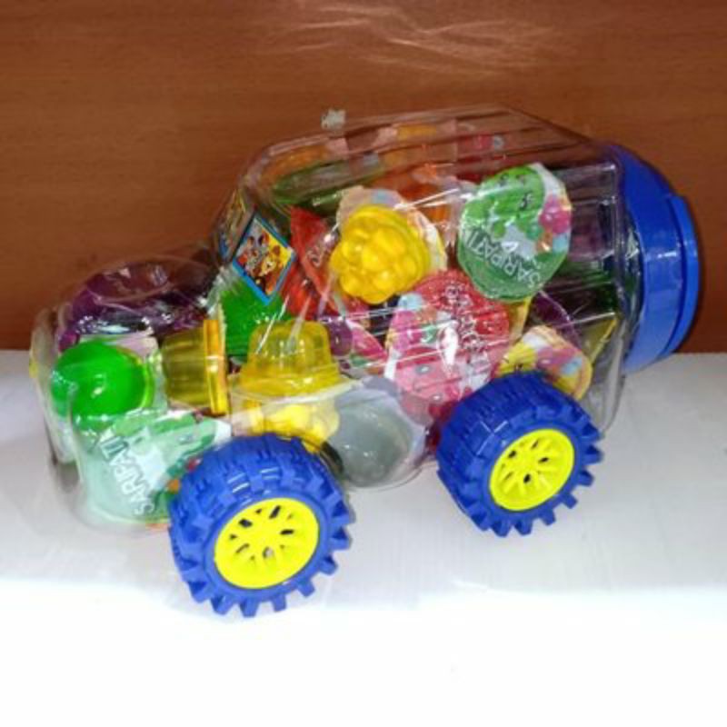 

jelly unik agar-agar mobil jelly aneka rasa buah isi 70pcs