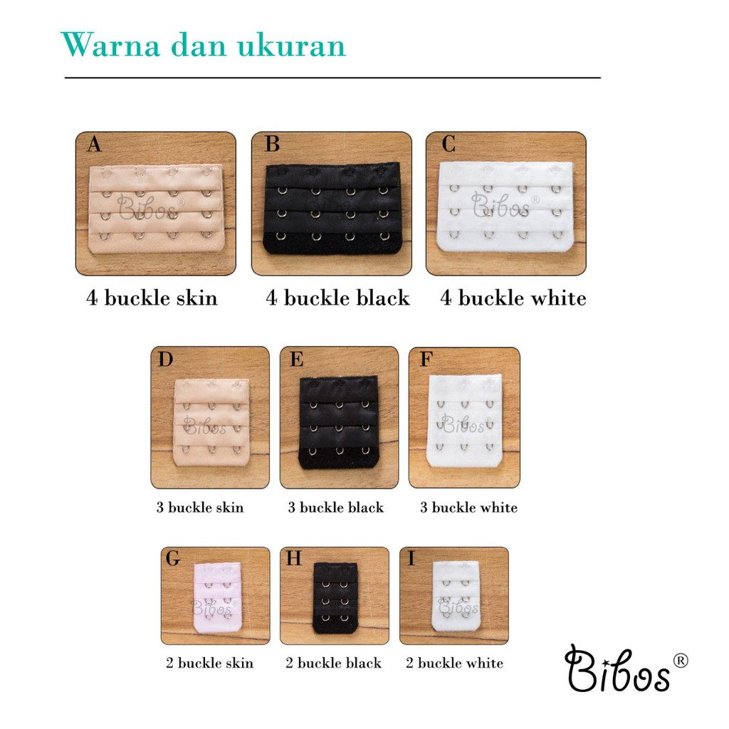 Penyambung Kait Bra 2 KAIT 3 KAIT Bra Extension Kait BH Tambahan Ibu Hamil Pengait BH-2