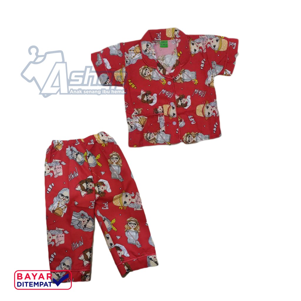 Baju Tidur Anak / Piyama Anak Karakter BFF fashion