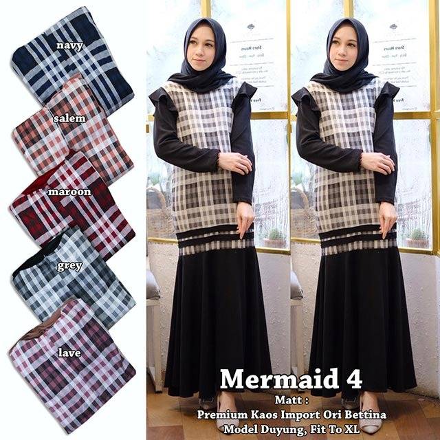 Gamis bettina/dress/maxy bettina (duyung)