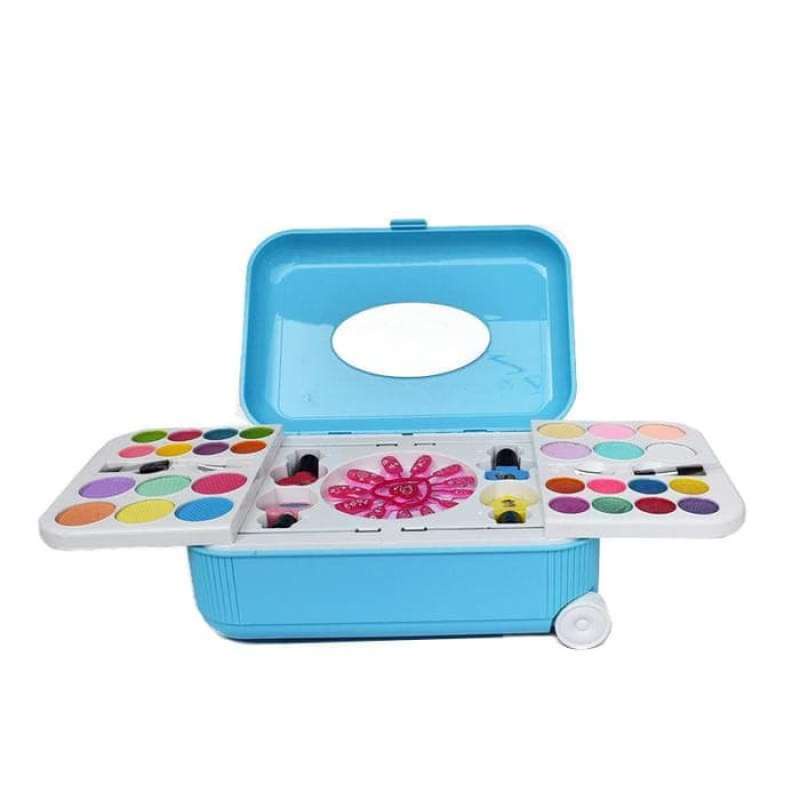 mainan Anak Perempuan Frozen Fashion/  Nail Art Trolley Koper / Mainan edukasi anak