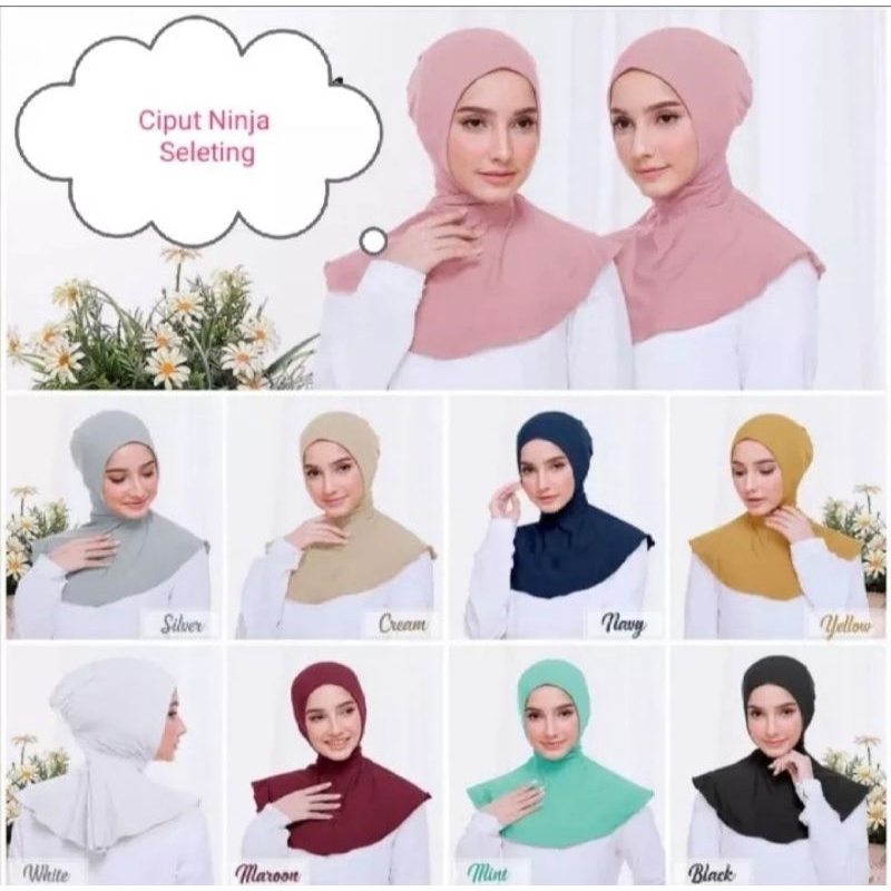 CIPUT NINJA ANTEM RESLETING BELAKANG ( ZIpper) /CIPUT NINJA ANTEM/DALEMAN HIJAB