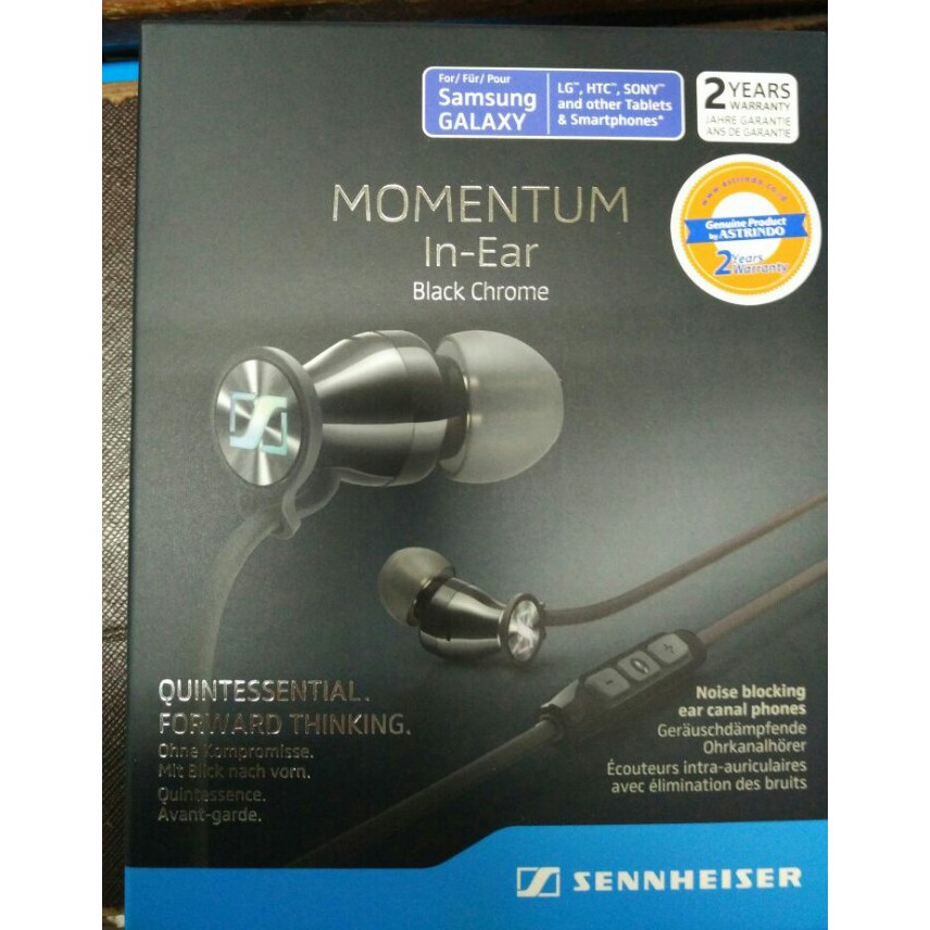 Sennheiser Momentum In-Ear G - Black Chrome