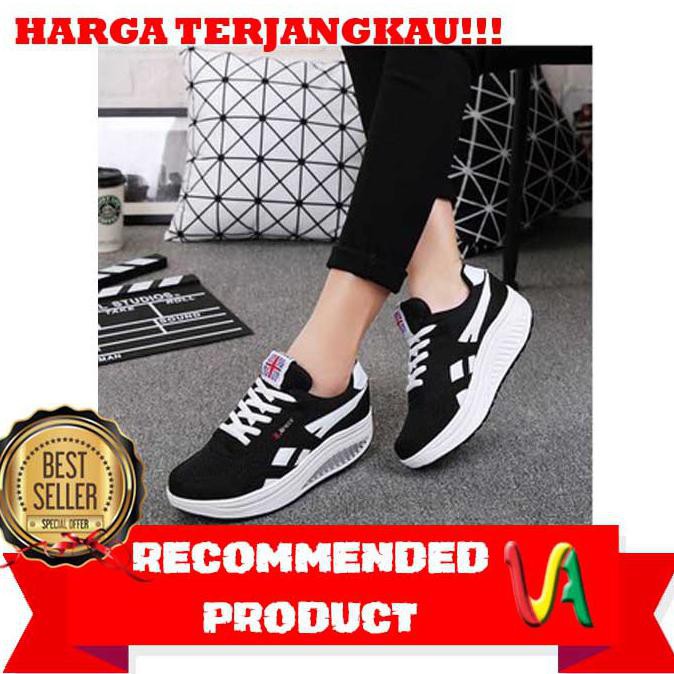 Sepatu Wanita Kets/ sepatu Casual wanita/sepatu wanita hitam/sneakers murah/sepatu kets murah