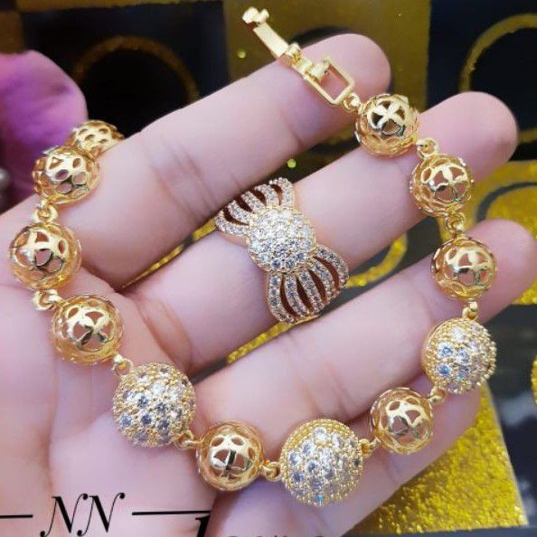 Xuping Set Gelang dan Cincin Wanita S759