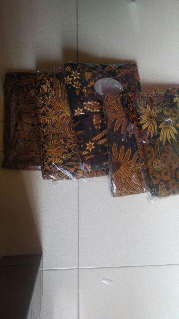 Gamis Batika Series Sogan Batik Premium Muslim Syari Long Maxi