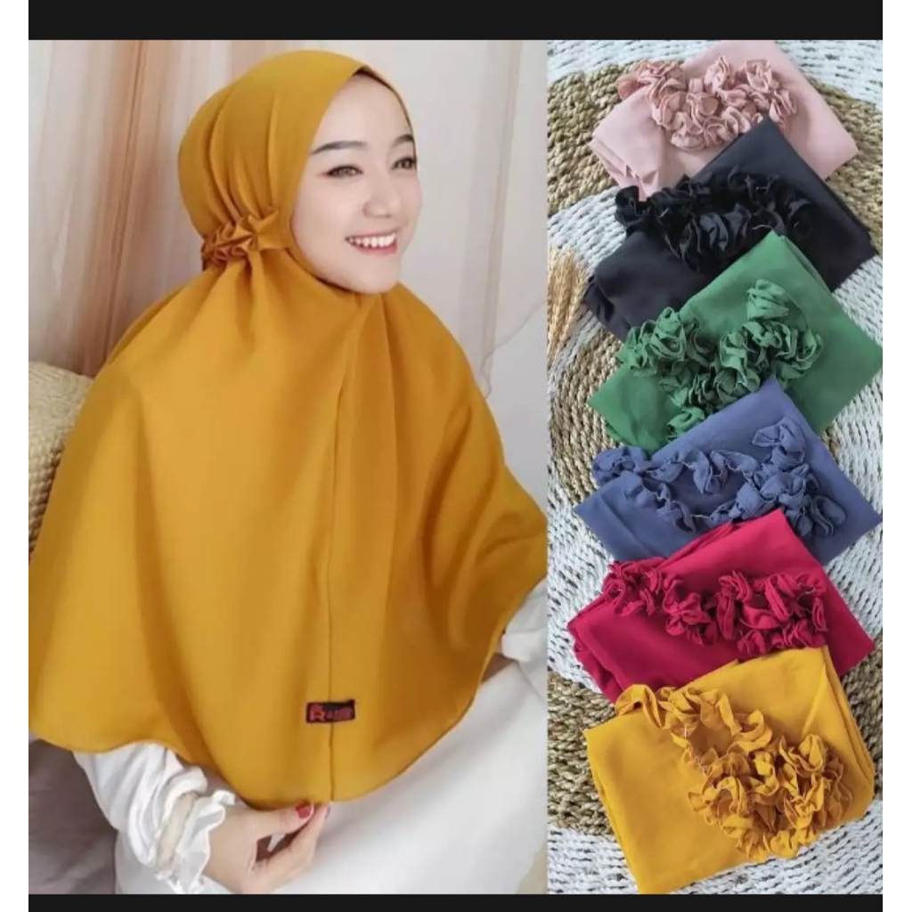 Jilbab bergo Maryam kriwil aulia diamond / bergo tali non pet Hijab