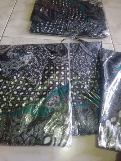 Kemeja Batik Pria Lengan Panjang Size M L Xl Xxl Bswart Batik Hrb026 Kenango Hem Panjang Padi