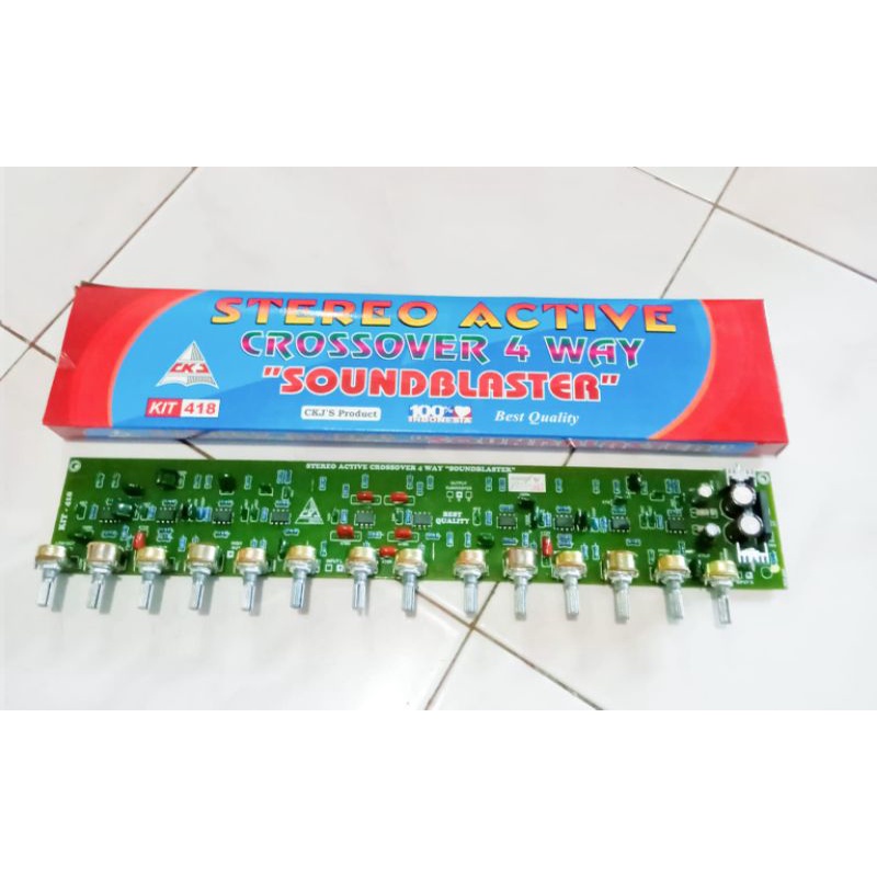 Stereo Active Crossover 4 way SoundBlaster CKJ 418