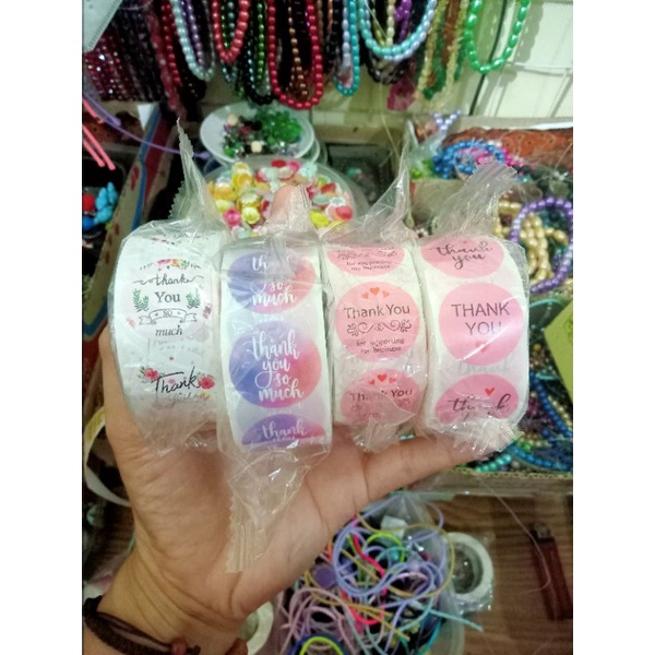 

stiker thank you 500 pcs